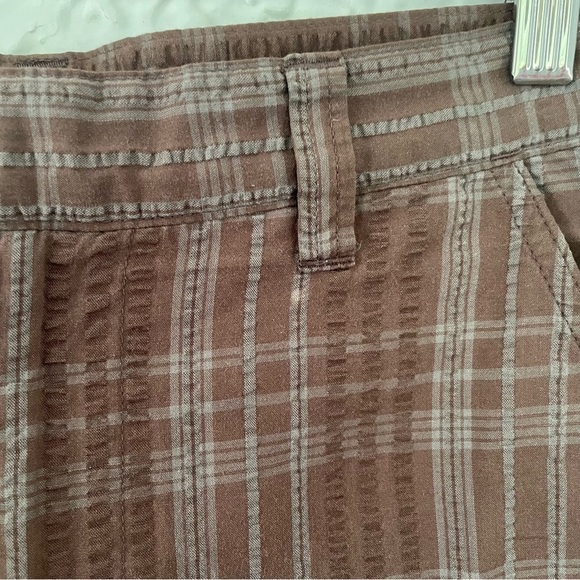 Patagonia Men’s Textured Plaid Lightweight Casual Shorts Size 28 Brown 10” - Picture 6 of 15